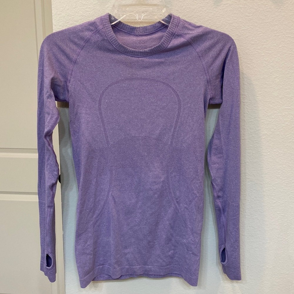 Purple Lululemon long-sleeve top